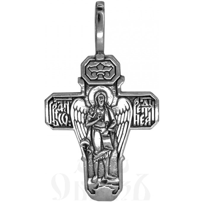 крест «господь вседержитель, ангел пустыни иоанн предтеча», серебро 925 проба (арт. 30-255-сч)