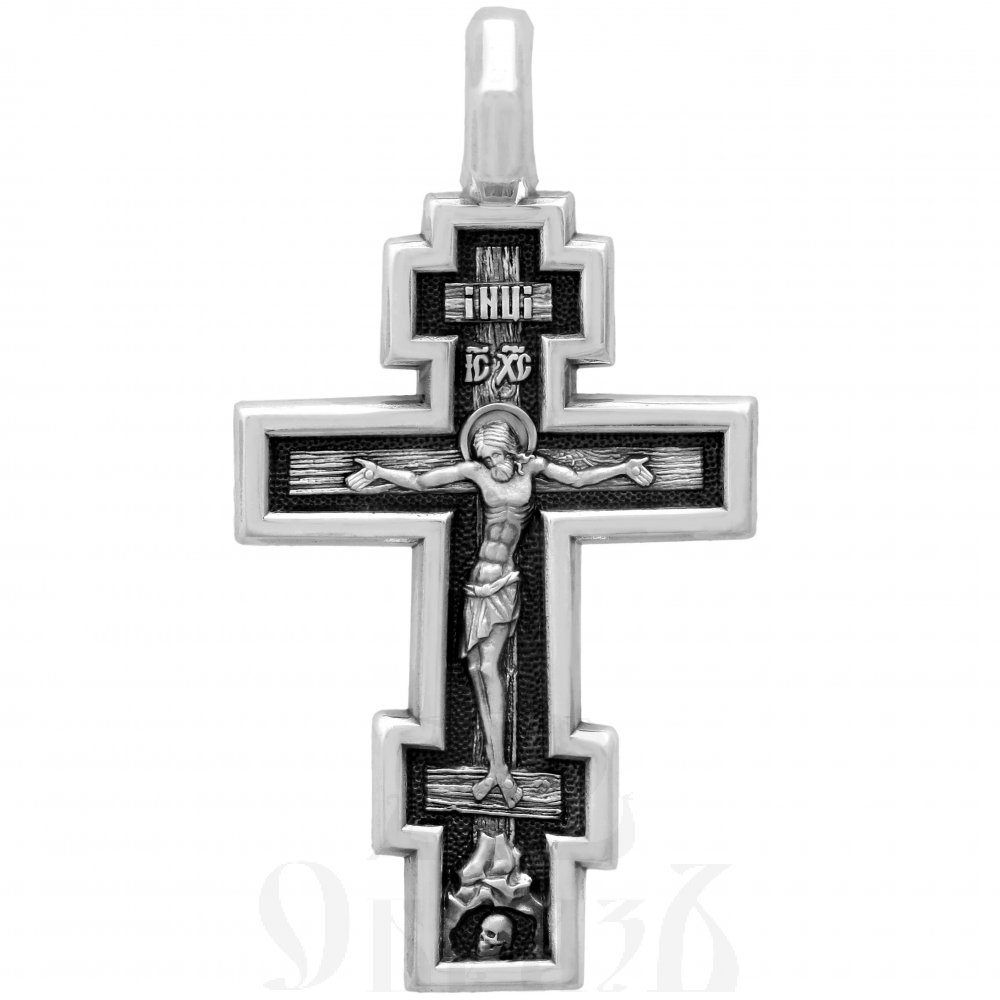 крест «распятие. молитва «да воскреснет бог», серебро 925 проба (арт. 101.507)