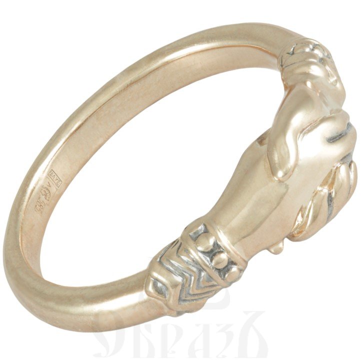 помолвочное кольцо «доверие», золото 585 пробы желтое (арт. 208.832)