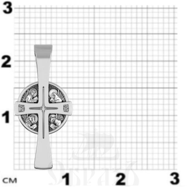 крест «символы евангелистов», серебро 925 проба с платинированием (арт. 17.080р)