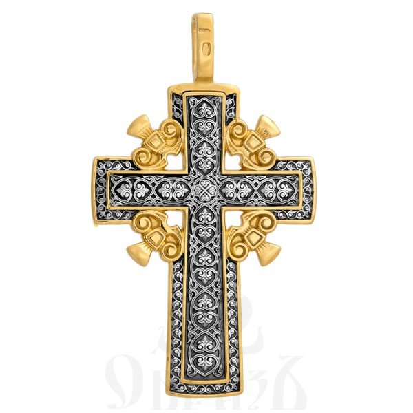 крест «голгофский», серебро 925 проба с золочением (арт. 101.009)
